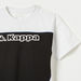 Kappa Logo Print Round Neck T-shirt with Short Sleeves-Tops-thumbnailMobile-1
