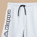 Kappa Logo Print Shorts with Pockets and Drawstring Closure-Bottoms-thumbnail-1