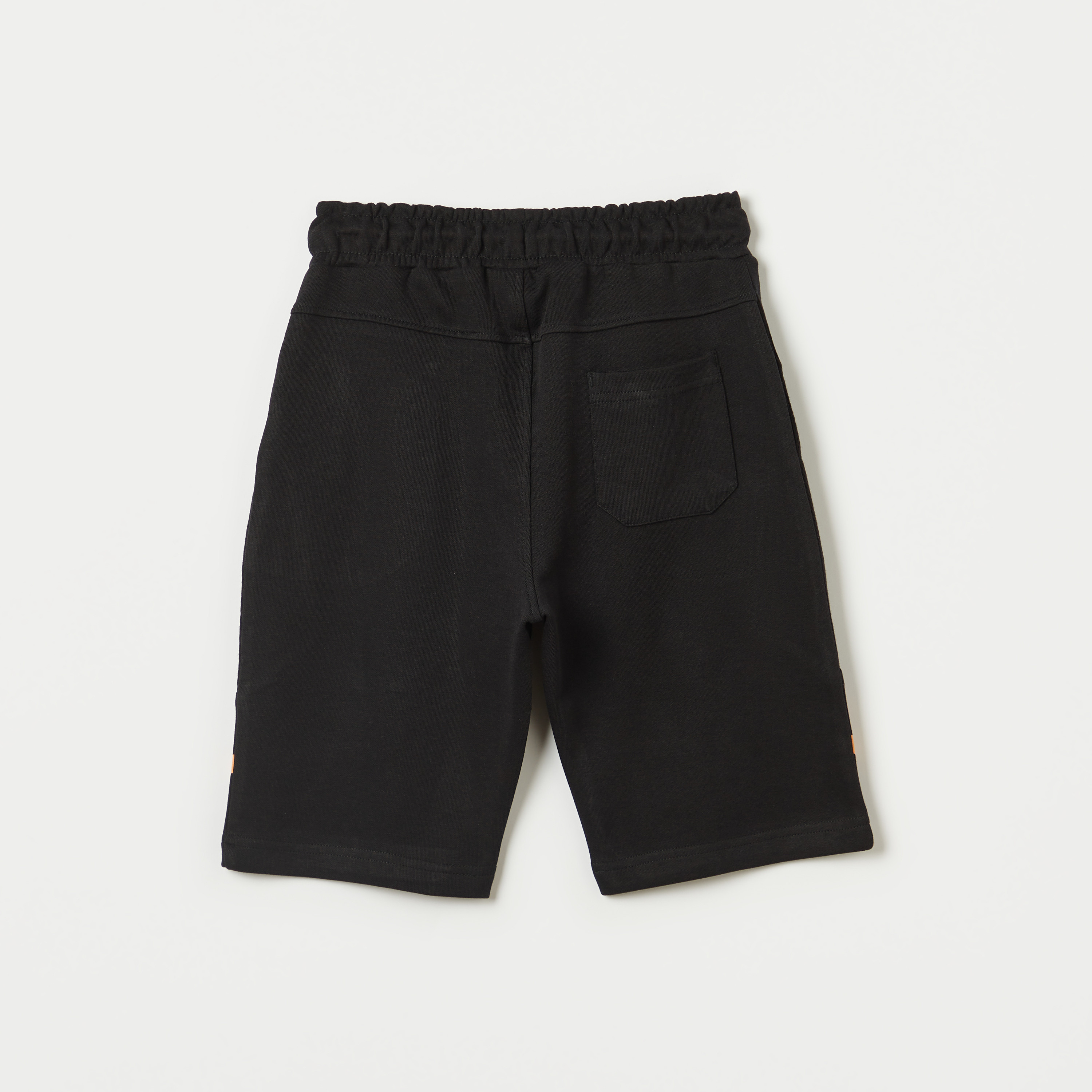 Kappa Logo Print Shorts with Pockets and Drawstring Closure-boys-clothing-sportswear-bottoms-image-4