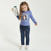 Juniors Embroidered T-shirt with Sequin Detail and Long Sleeves-T Shirts-thumbnail-0
