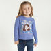 Juniors Embroidered T-shirt with Sequin Detail and Long Sleeves-T Shirts-thumbnail-1