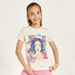 Juniors Embellished Crew Neck T-shirt with Short Sleeves-T Shirts-thumbnail-0