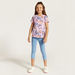 Juniors All-Over Butterfly Print Round Neck T-shirt-T Shirts-thumbnail-1