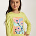 Juniors Sequinned T-shirt with Long Sleeves and Round Neck-T Shirts-thumbnail-2
