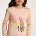Juniors Embellished T-shirt with Round Neck and Long Sleeves-T Shirts-thumbnail-2