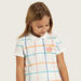 Juniors Checked Polo T-shirt with Short Sleeves-T Shirts-thumbnailMobile-1