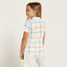 Juniors Checked Polo T-shirt with Short Sleeves-T Shirts-thumbnail-3