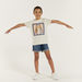 Juniors Graphic Print T-shirt with Short Sleeves-T Shirts-thumbnail-1