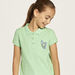 Juniors Butterfly Print Polo T-shirt with Short Sleeves-T Shirts-thumbnail-2