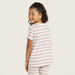 Juniors Striped Crew Neck T-shirt with Short Sleeves-T Shirts-thumbnail-3