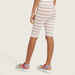 Juniors Striped Shorts with Elasticated Waistband-Shorts-thumbnail-3