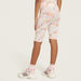 Juniors All-Over Flamingo Print Shorts with Elasticated Waistband-Shorts-thumbnail-3