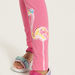 Juniors Flamingo Print Leggings with Elasticated Waistband-Leggings-thumbnailMobile-2
