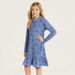 Juniors All-Over Print Polo Dress with Long Sleeves-Dresses%2C Gowns and Frocks-thumbnailMobile-1