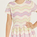 Juniors All-Over Striped Dress with Round Neck-Dresses%2C Gowns and Frocks-thumbnailMobile-2