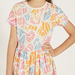 Juniors All-Over Print Dress with Round Neck-Dresses%2C Gowns and Frocks-thumbnailMobile-2