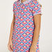 Juniors All-Over Print Polo Dress with Flounce Hem and Button Closure-Dresses%2C Gowns and Frocks-thumbnail-1
