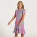 Juniors All-Over Print Polo Dress with Flounce Hem and Button Closure-Dresses%2C Gowns and Frocks-thumbnail-2