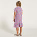 Juniors All-Over Print Polo Dress with Flounce Hem and Button Closure-Dresses%2C Gowns and Frocks-thumbnail-3