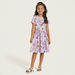 Juniors All-Over Floral Print Dress with Short Sleeves-Dresses%2C Gowns and Frocks-thumbnailMobile-0