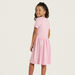 Juniors Slogan Print Dress with Short Sleeves-Dresses%2C Gowns and Frocks-thumbnailMobile-3