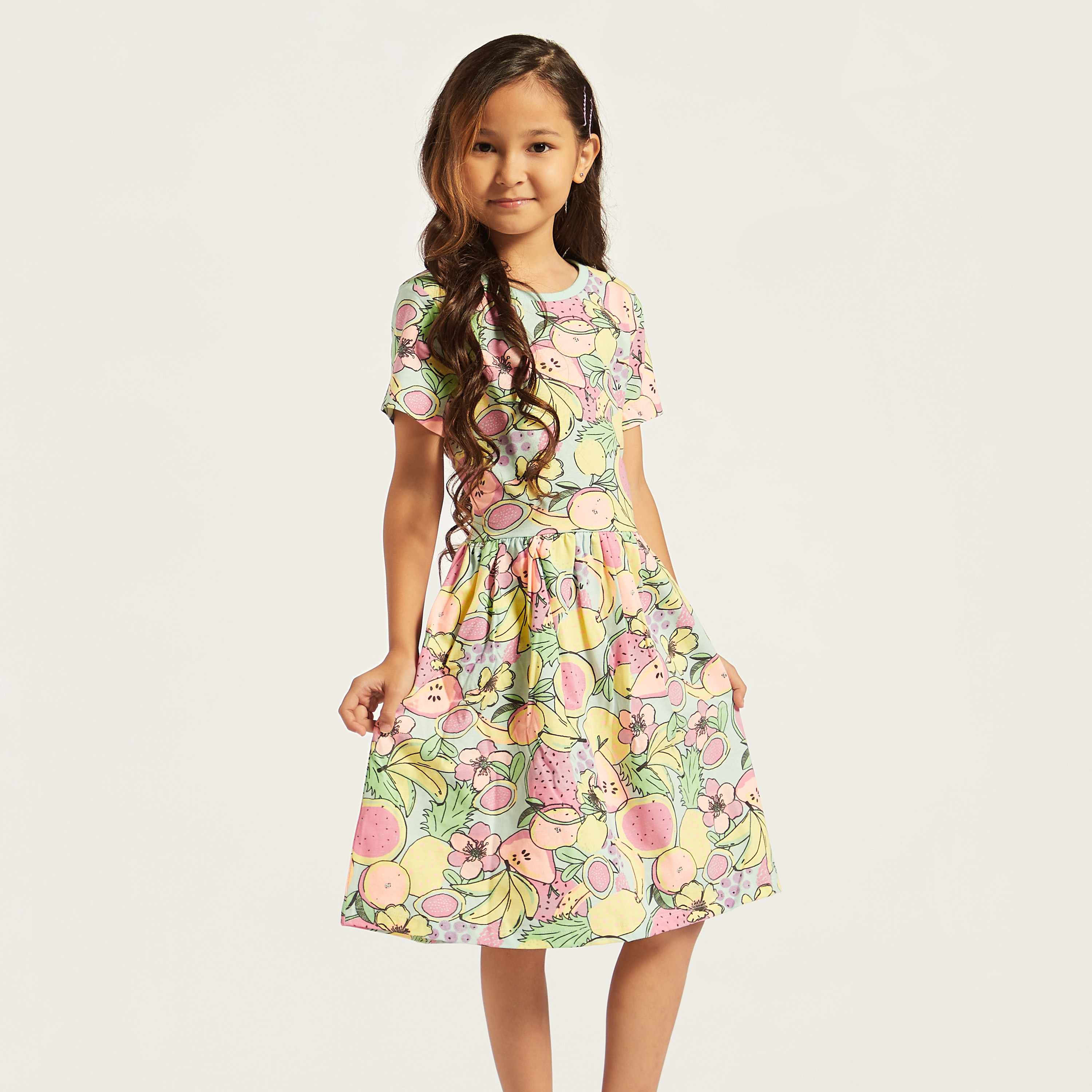 Fruit print outlet dress