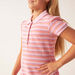 Juniors Striped Polo Dress with Flounce Hem-Dresses%2C Gowns and Frocks-thumbnail-3