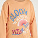 Juniors Slogan Print Sweatshirt with Crew Neck and Long Sleeves-Sweatshirts-thumbnail-2