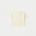 Juniors Floral Applique Crew Neck T-shirt with Short Sleeves-T Shirts-thumbnailMobile-3