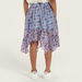 Juniors All-Over Print Asymmetric Skirt with Elasticised Waistband-Skirts-thumbnail-3