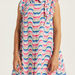 Juniors Printed Sleeveless Dress with Collar and Ruffle Detail-Dresses%2C Gowns and Frocks-thumbnailMobile-2