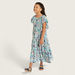 Juniors All-Over Print Dress with Flutter Sleeves-Dresses%2C Gowns and Frocks-thumbnailMobile-1