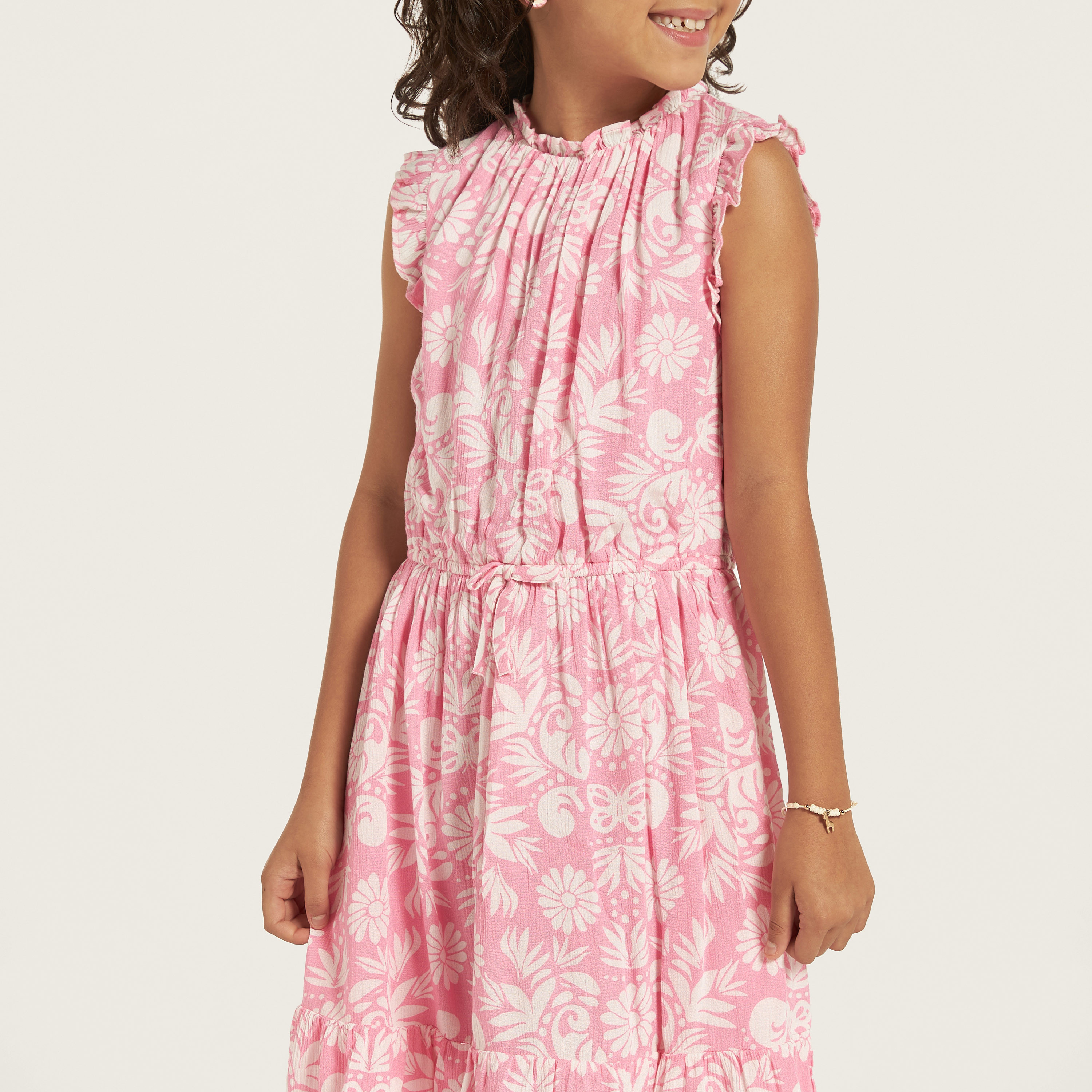 Juniors All-Over Floral Print Sleeveless Dress-girls-clothing-dressesandjumpsuits-image-3