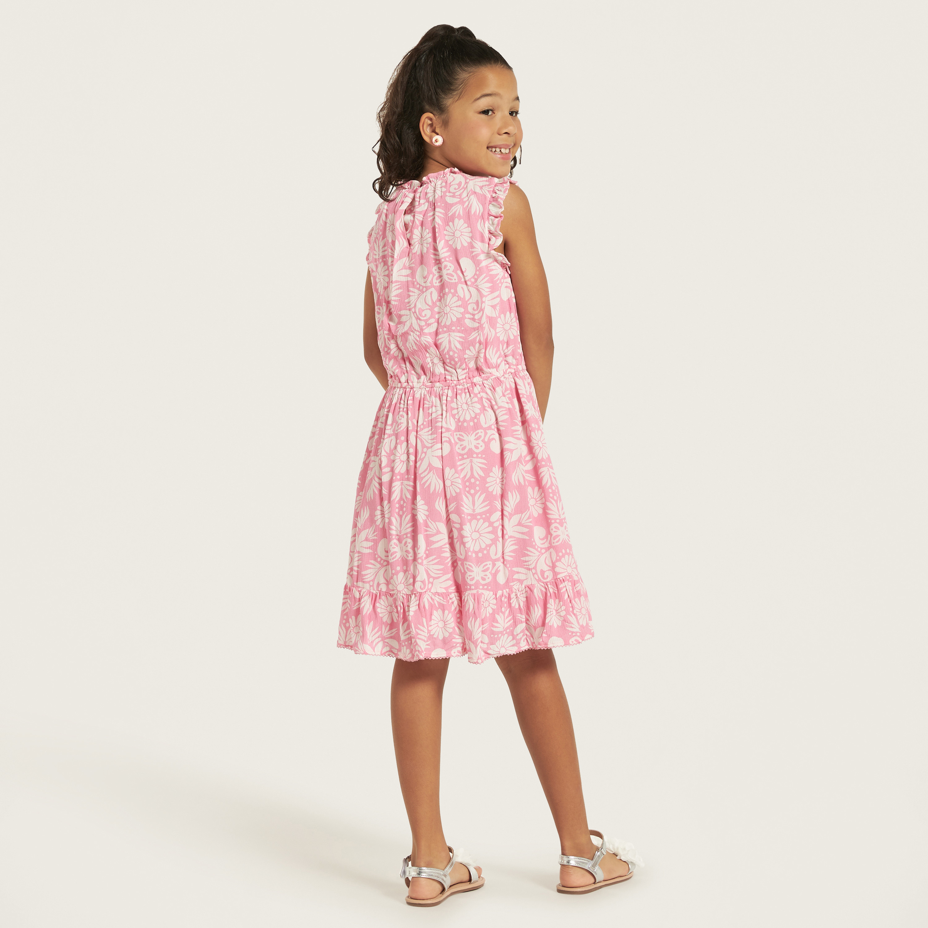 Juniors All-Over Floral Print Sleeveless Dress-girls-clothing-dressesandjumpsuits-image-4