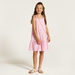 Juniors Striped Sleeveless Dress with Ruffles-Dresses%2C Gowns and Frocks-thumbnailMobile-0