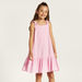 Juniors Striped Sleeveless Dress with Ruffles-Dresses%2C Gowns and Frocks-thumbnailMobile-1