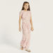 Juniors All-Over Floral Print Jumpsuit with Round Neck-Rompers%2C Dungarees and Jumpsuits-thumbnailMobile-1