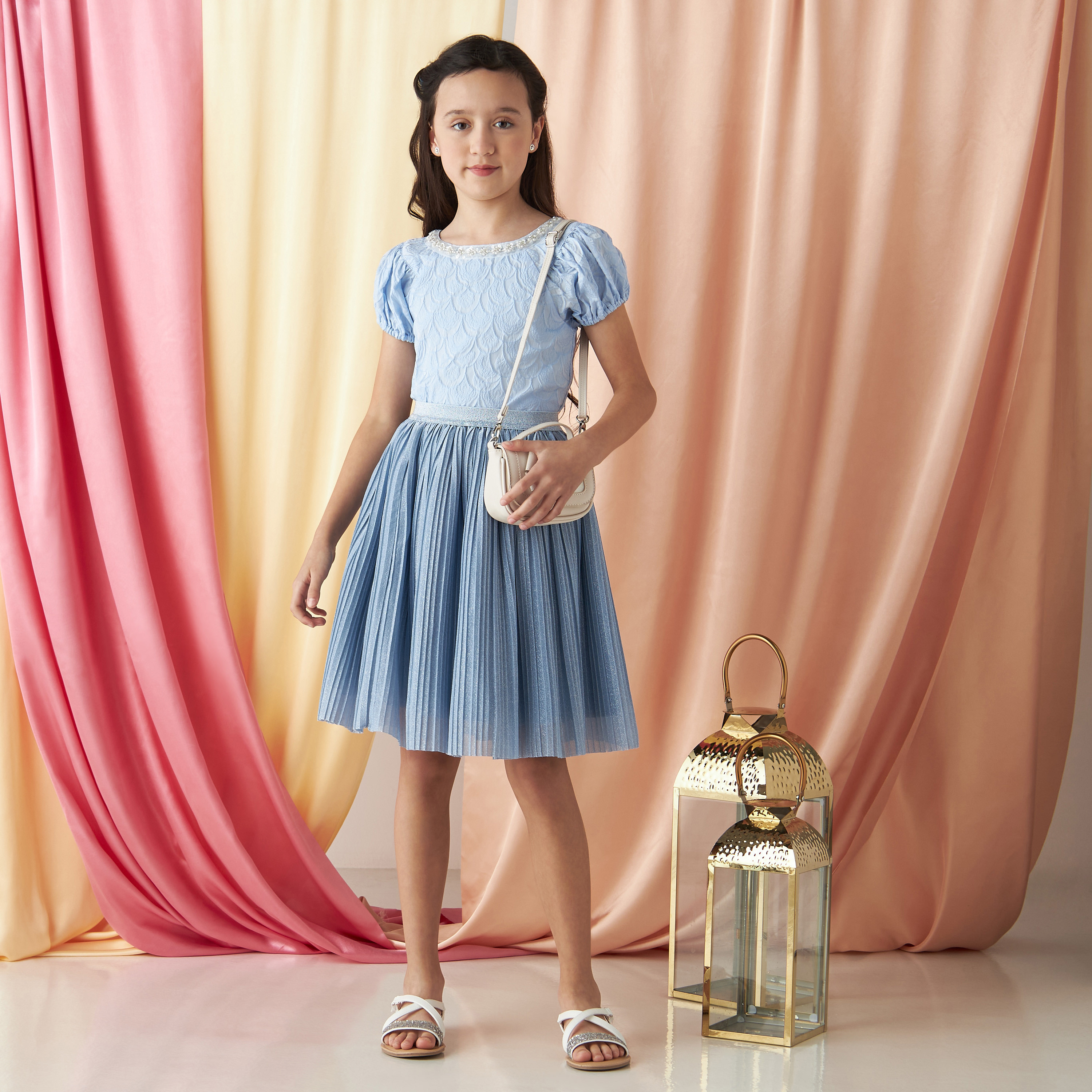 Mid length 2025 pleated skirts juniors