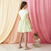 Juniors Striped Dress with Puff Sleeves and Zip Closure-Dresses%2C Gowns and Frocks-thumbnail-3