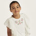 Eligo Embroidered Top with Ruffles-T Shirts-thumbnail-2