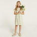 Eligo Checked Short Sleeves Dress with Ruffle Detail-Dresses%2C Gowns and Frocks-thumbnailMobile-0
