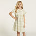 Eligo Checked Short Sleeves Dress with Ruffle Detail-Dresses%2C Gowns and Frocks-thumbnailMobile-1