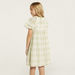 Eligo Checked Short Sleeves Dress with Ruffle Detail-Dresses%2C Gowns and Frocks-thumbnail-3