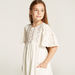 Eligo Embroidered A-line Dress with Pockets and Short Flare Sleeves-Dresses%2C Gowns and Frocks-thumbnailMobile-2