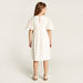 Eligo Embroidered A-line Dress with Pockets and Short Flare Sleeves-Dresses%2C Gowns and Frocks-thumbnailMobile-3