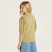 Lee Cooper Schiffli Detail Top with Round Neck and Puff Sleeves-T Shirts-thumbnail-3