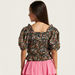 Lee Cooper All Over Floral Print Tiered Peplum Top with Ruffle Detail-Blouses-thumbnailMobile-3