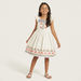 Lee Cooper Embroidered Checked Dress with Ruffles-Dresses%2C Gowns and Frocks-thumbnailMobile-1