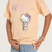 Sanrio Hello Kitty Print T-shirt with Crew Neck and Short Sleeves-T Shirts-thumbnailMobile-2