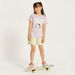 Sanrio Hello Kitty Print Crew Neck T-shirt with Short Sleeves-T Shirts-thumbnailMobile-1